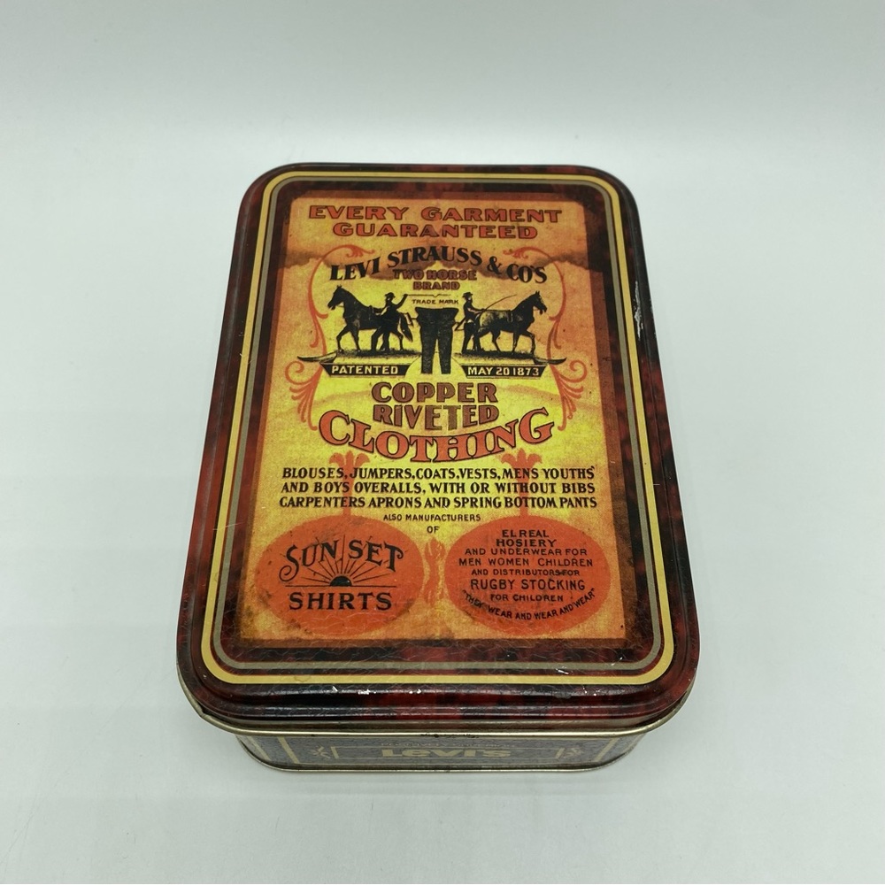 Levi’s Strauss & Co. Collectible Tin/Metal Box 5x4”